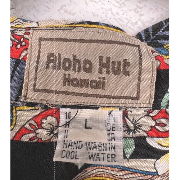 Lot of 3 VINTAGE y2k Hawaiian Shirts L 100% Rayon Button Down Island Tropical - Picture 10 of 13